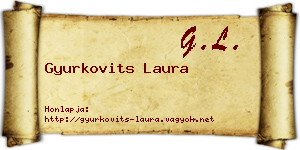 Gyurkovits Laura névjegykártya
