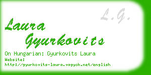 laura gyurkovits business card